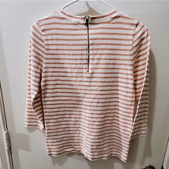 J. Crew jeweled neckline‎ striped shirt NEW!!!! Size XS - Picture 2 of 6